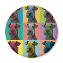 Airedale Terrier Pop-Art Magnet