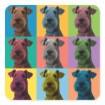 Airedale Terrier Pop-Art Stickers