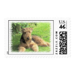 Airedale Terrier Postage Stamp