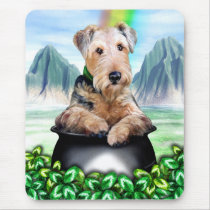 Airedale Terrier Pot of Gold Mouse Mat