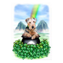 Airedale Terrier Pot of Gold Poster posters