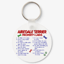 AIREDALE TERRIER Property Laws 2 keychains by poochloverstuff AIREDALE TERRIER Property Laws 2 keychains
