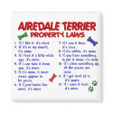 AIREDALE TERRIER Property Laws 2 magnets by poochloverstuff AIREDALE TERRIER Property Laws 2 magnets