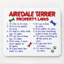 AIREDALE TERRIER Property Laws 2 mousepads