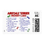AIREDALE TERRIER Property Laws 2 postage