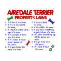 AIREDALE TERRIER Property Laws 2 t-shirts by poochloverstuff AIREDALE TERRIER Property Laws 2 t-shirts
