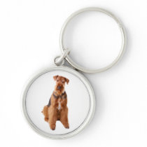 Airedale Terrier Puppy Dog Premium Keychain