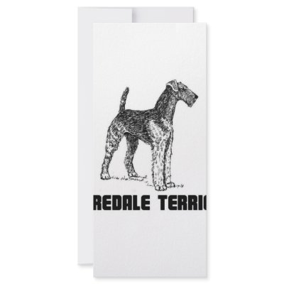 Airedale Terrier Personalized Rack Card by bartstshirts