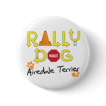 Airedale Terrier Rally Dog Buttons