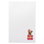 Airedale Terrier Santa Hat Stationery