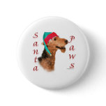 Airedale Terrier Santa Paws Pin