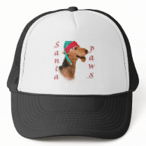 Airedale Terrier Santa Paws Mesh Hats