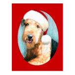 Airedale Terrier Santa Post Cards