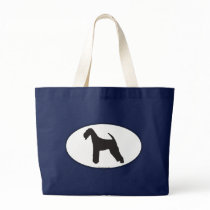 Airedale Terrier Silhouette bags