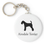 Airedale Terrier Silhouette Key Chains