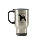 Airedale Terrier Silhouette Mugs