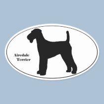 Airedale Terrier SIlhouette stickers