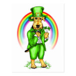 Airedale Terrier St. Patrick's Day Leprechaun Postcards