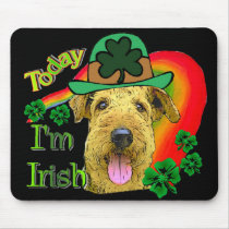 Airedale Terrier St Patricks mousepads