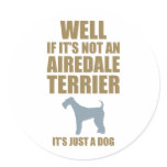 Airedale Terrier Round Sticker