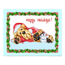 Airedale Terrier Waiting for Santa posters by DanesRUs Airedale Terrier Waiting for Santa posters