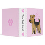 Airedale Terrier / Welsh Terrier Love 3 Ring Binders