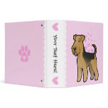 Airedale Terrier / Welsh Terrier Love 3 Ring Binder
