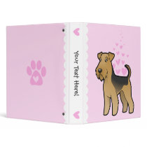 Airedale Terrier / Welsh Terrier Love Vinyl Binders