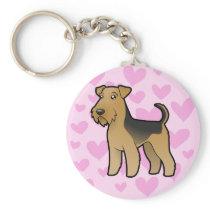 Airedale Terrier / Welsh Terrier Love Key Chains