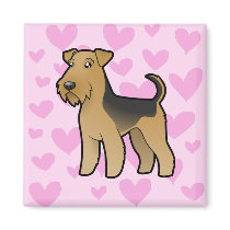 Airedale Terrier / Welsh Terrier Love Magnets