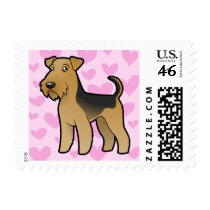 Airedale Terrier / Welsh Terrier Love Postage