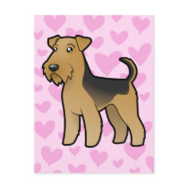 Airedale Terrier / Welsh Terrier Love Postcards