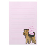 Airedale Terrier / Welsh Terrier Love Customized Stationery