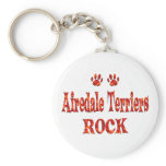 Airedale Terriers Rock Keychain
