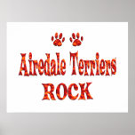 Airedale Terriers Rock Posters