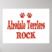 Airedale Terriers Rock Posters