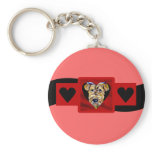 Airedale Valentine Keychain