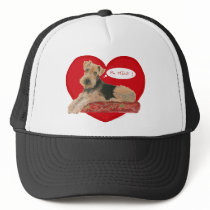 Airedale / Welsh Terrier Valentine Mesh Hat