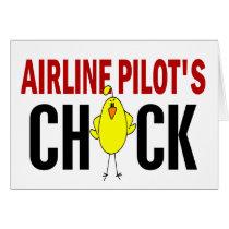 Airline Pilot’s Chick cards by professiongifts Airline Pilot’s Chick cards