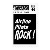 Airline Pilots Rock ! Stamps