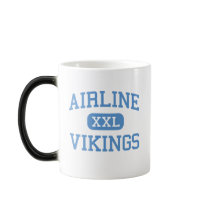 Airline - Vikings - High - Bossier City Louisiana mugs by customteamsportswear Airline - Vikings - High - Bossier City Louisiana mugs