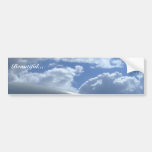 Airliner-cockpit-with-clouds-in-background Bumper Stickers
