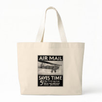 Airmail Poster Canvas Bags
