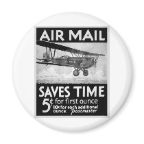 Airmail Poster Refrigerator Magnets
