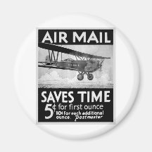 Airmail Poster Refrigerator Magnets