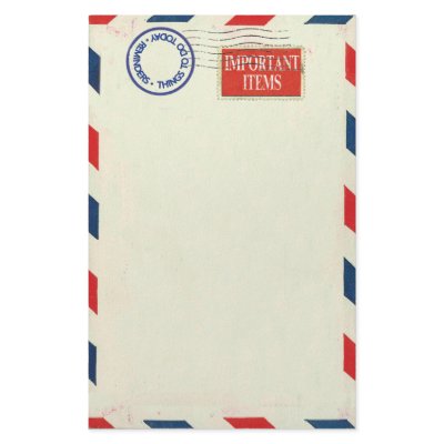 airmail stationery by pigswingproductions