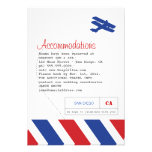 Airmail Travel and Hotel Insert Card