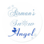 Airman's Snow Angel Stickers