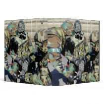 Airmen assist a Republic of Korea Army soldier 3 Ring Binder