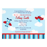 Airplane Aviator Baby Boy Baby Shower Invitations